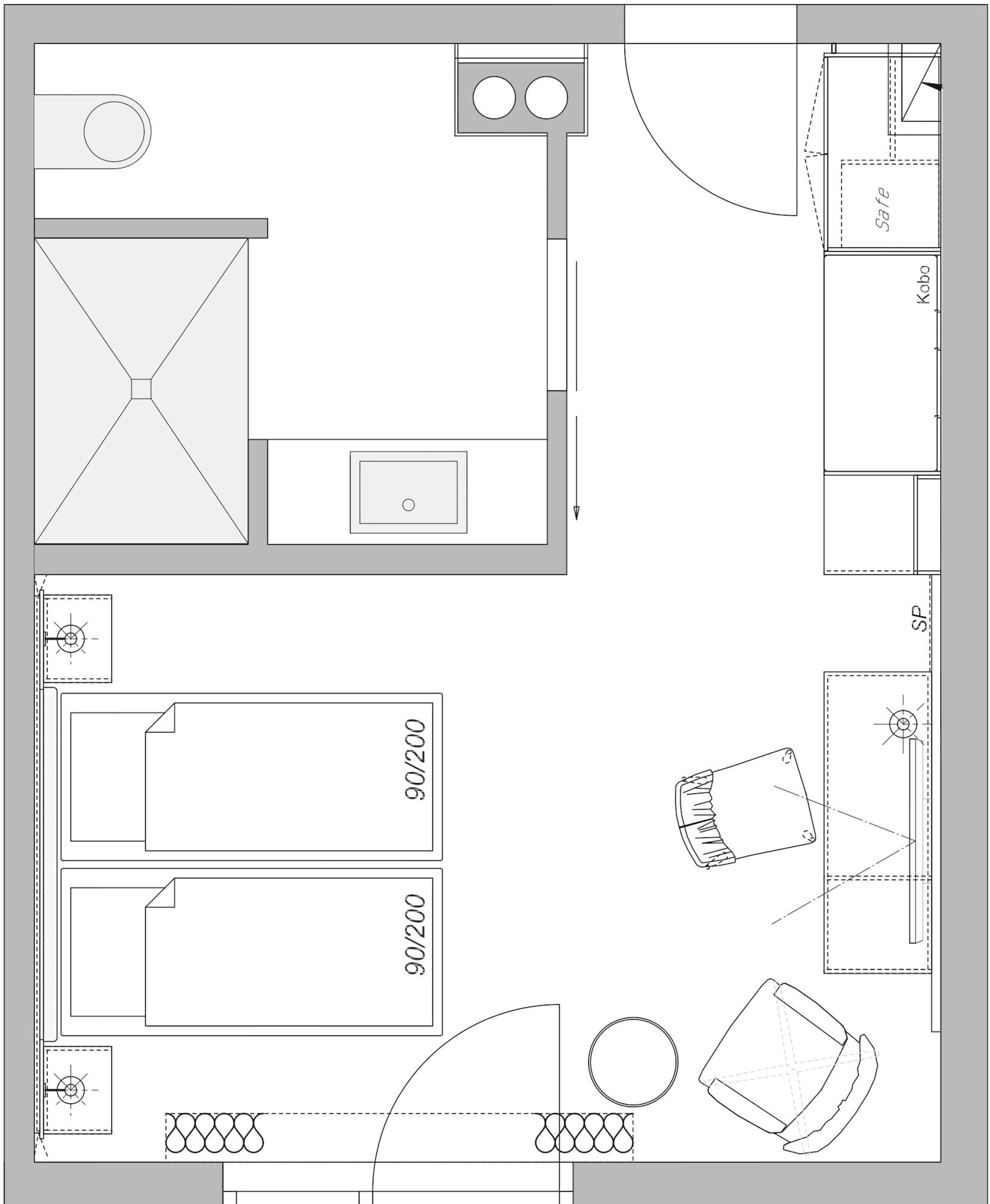 Habitación Emils Hotel