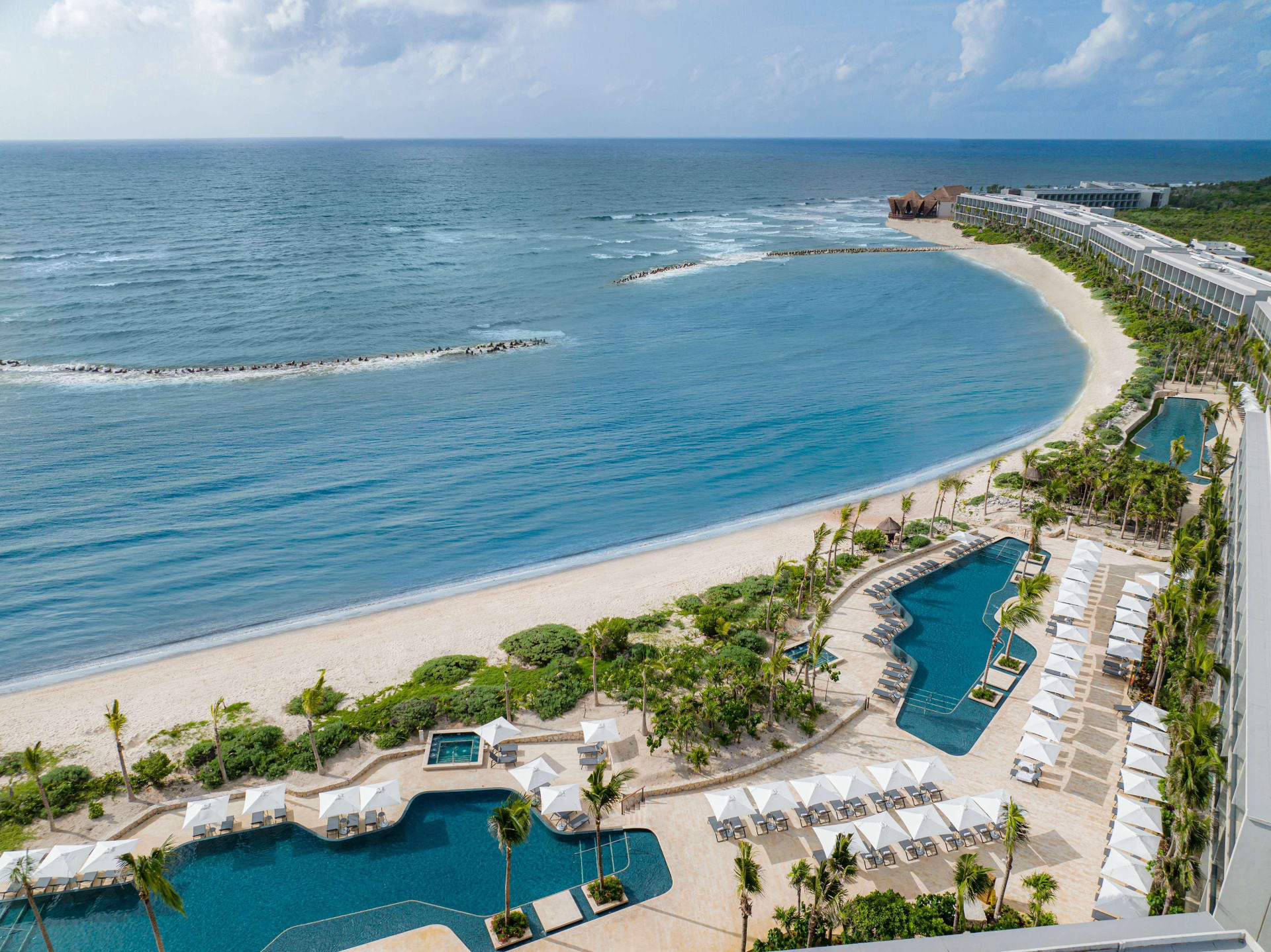 Vista da piscina Hilton Tulum Riviera Maya All Inclusive Resort