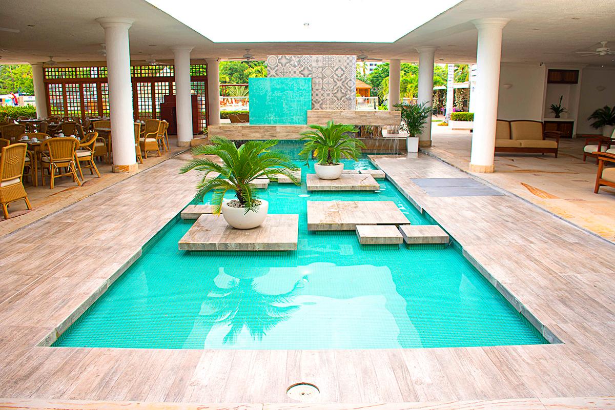 Vista da piscina Tamaca Beach Resort Hotel