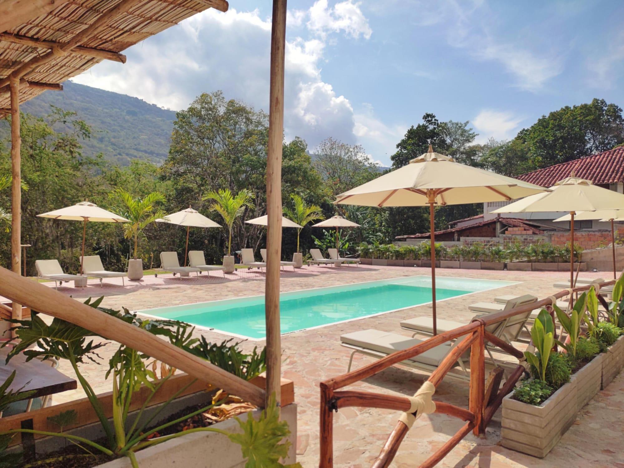 Vista Piscina Trip Monkey del Río