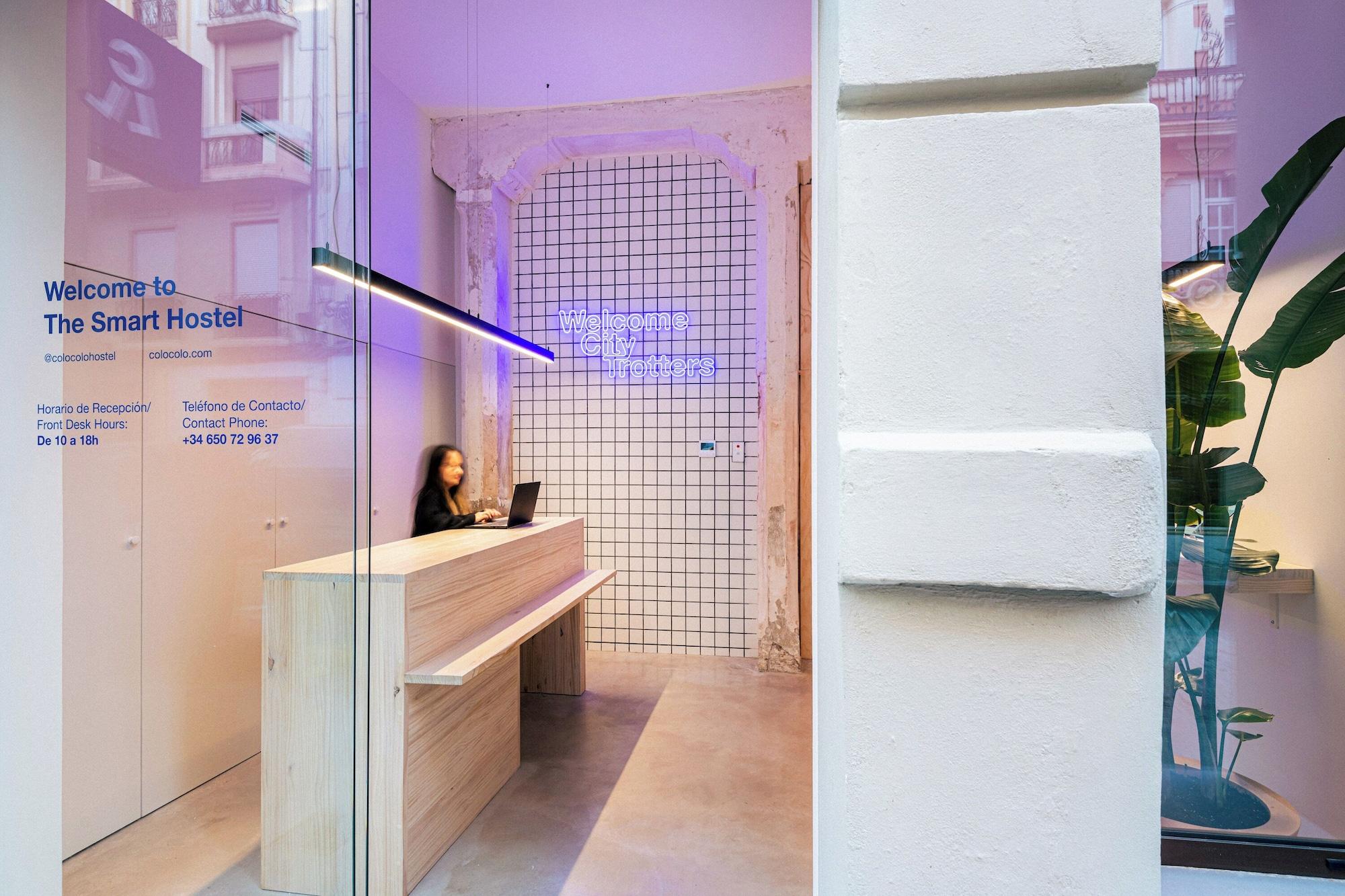 Vista Lobby Colo Colo. The Smart Hostel Valencia