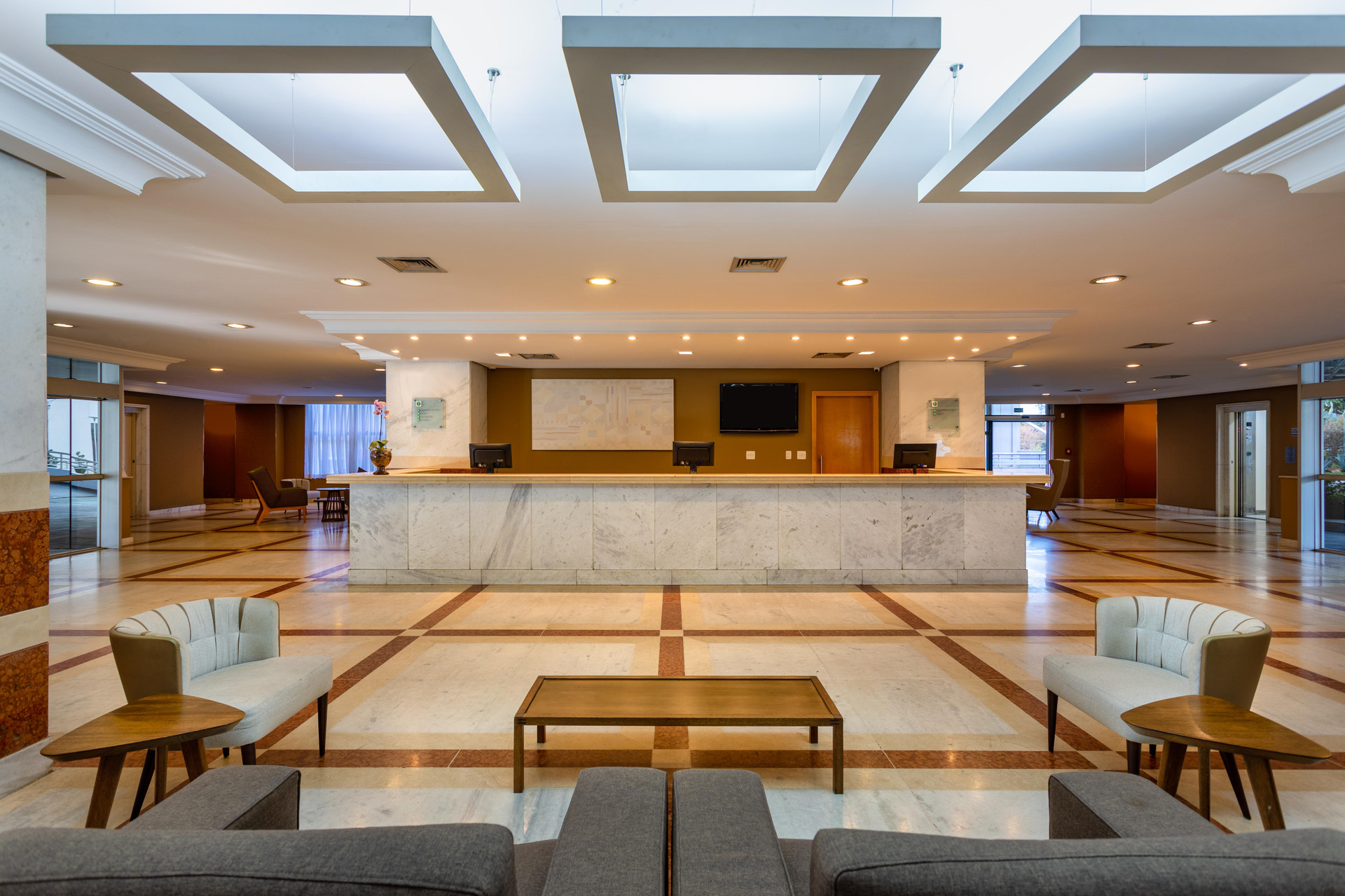 Vista Lobby Wyndham Garden Sao Paulo Convention Nortel