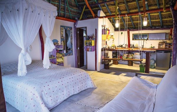 Room in Bungalow - El Secrereto Ocean Front Cabin - Hoteles 3 estrellas en Xpu Ha, México