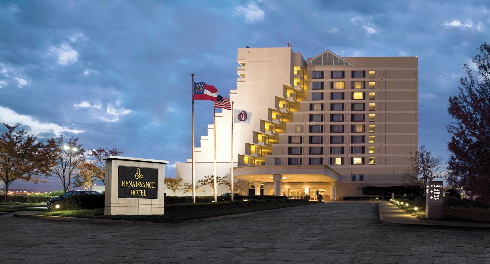 Vista Exterior Renaissance Concourse Atlanta Airport Hotel