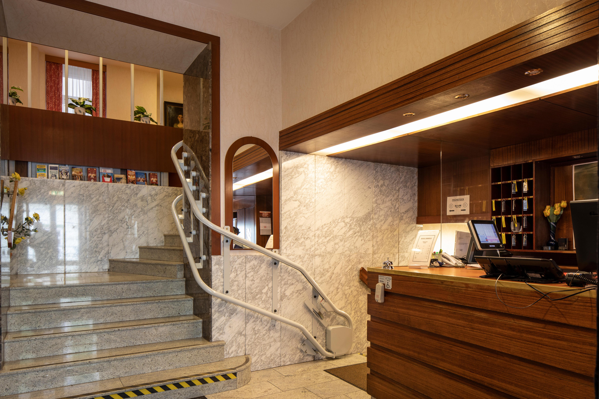 Vista Lobby Hotel Terminus Vienna