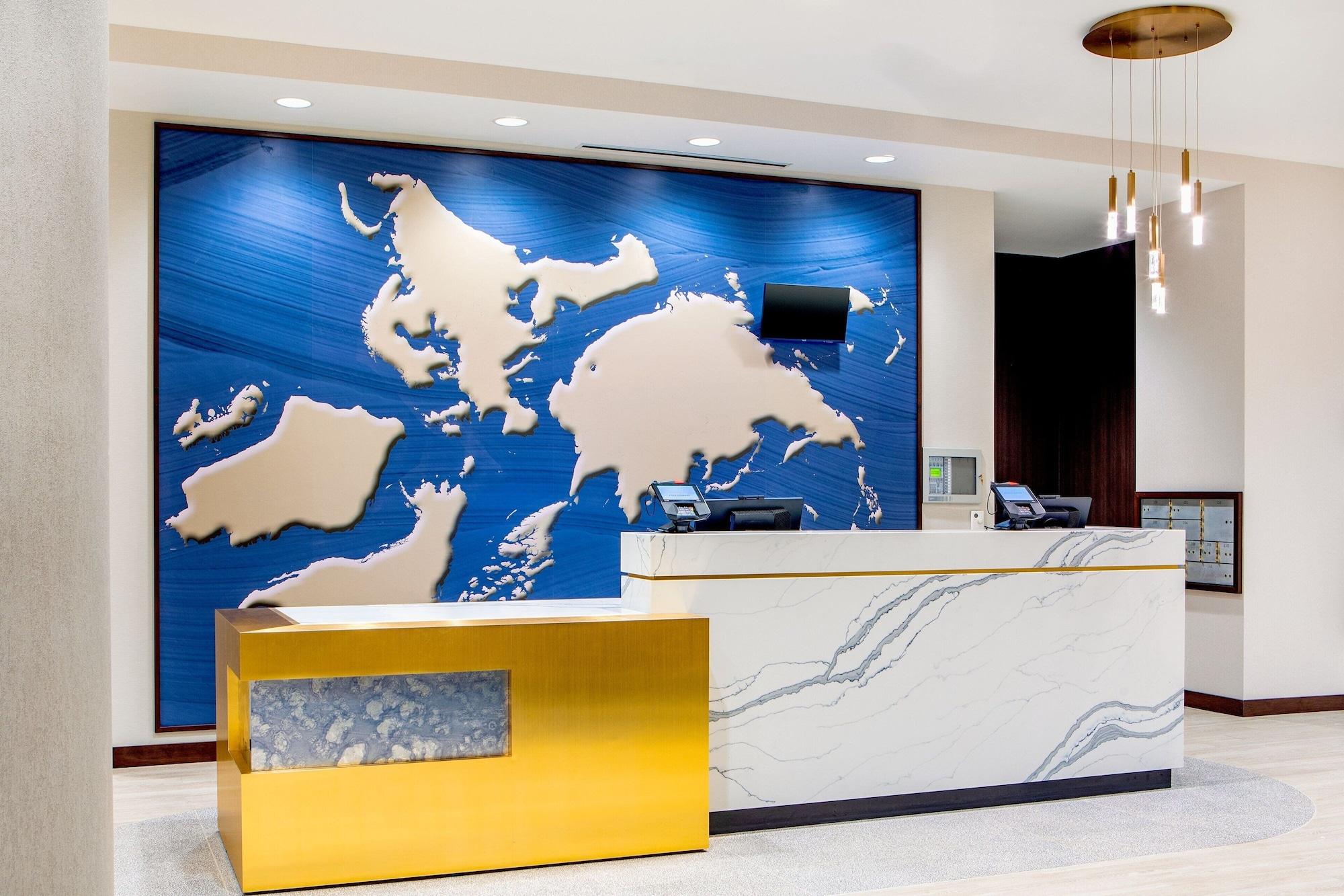 Vista Lobby SpringHill Suites by Marriott Boston Logan Airport Revere Beach