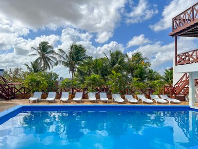 Vista da piscina da hospedagem Vila Jeri Hotel - Foto 1
