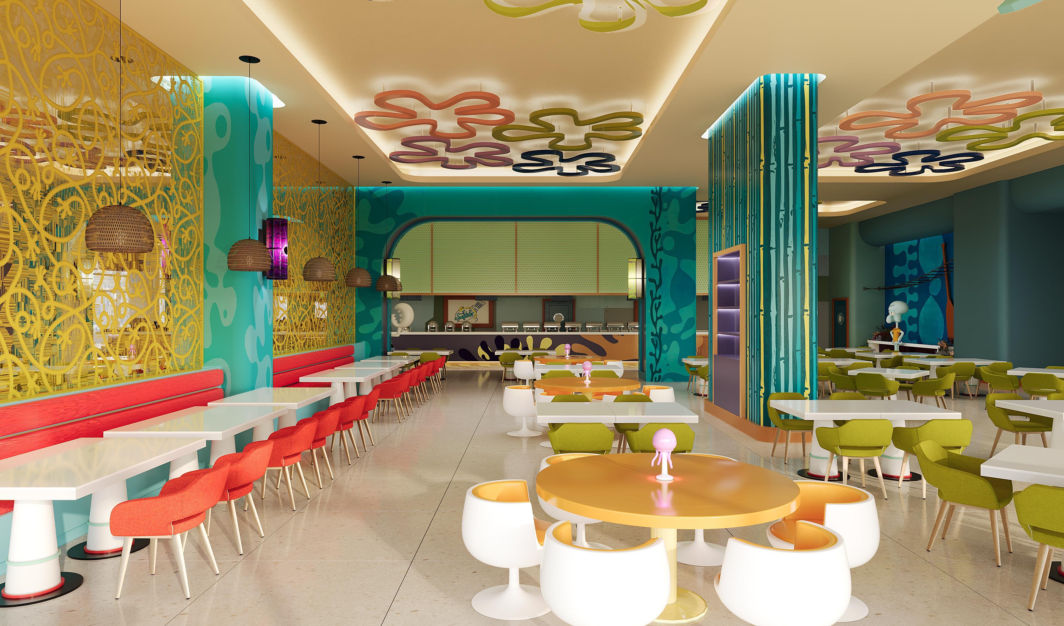 Restaurant The Land of Legends Nickelodeon Theme Park