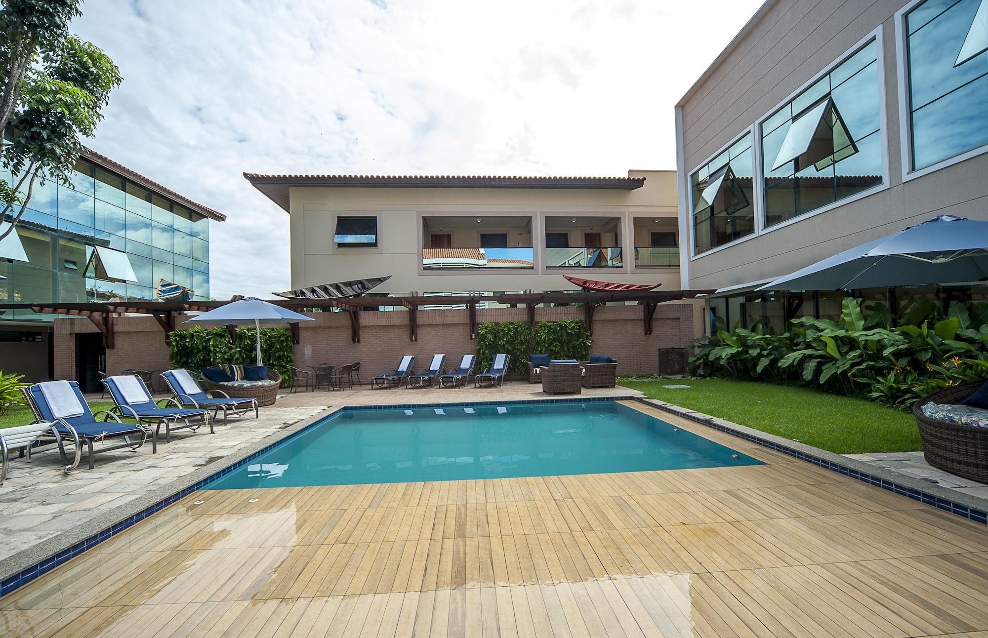 Vista Piscina Atrium Quinta de Pedras Hotel