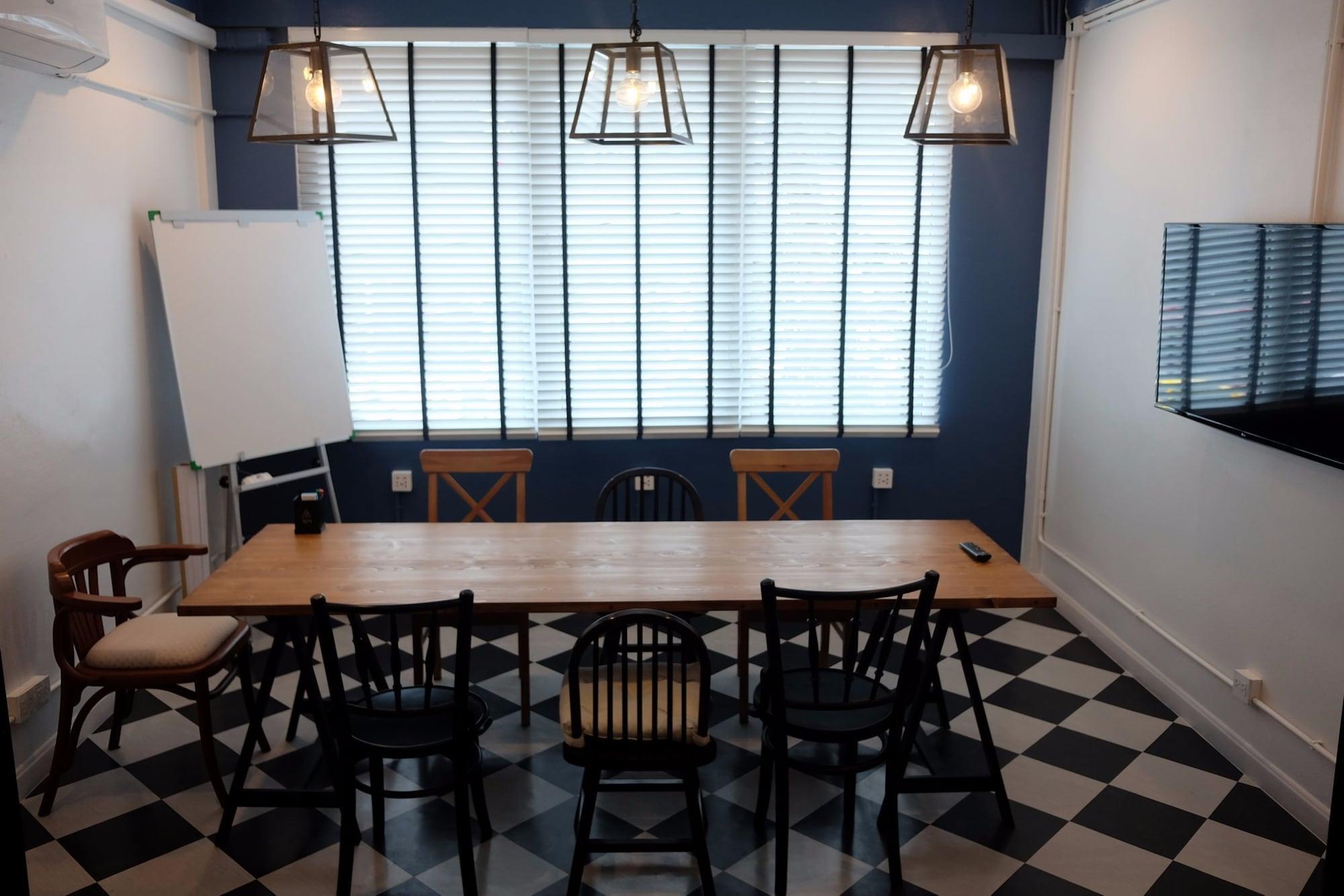 Sala de Reuniones The Quarter Bangkok Poshtel & Coworking - Hostel