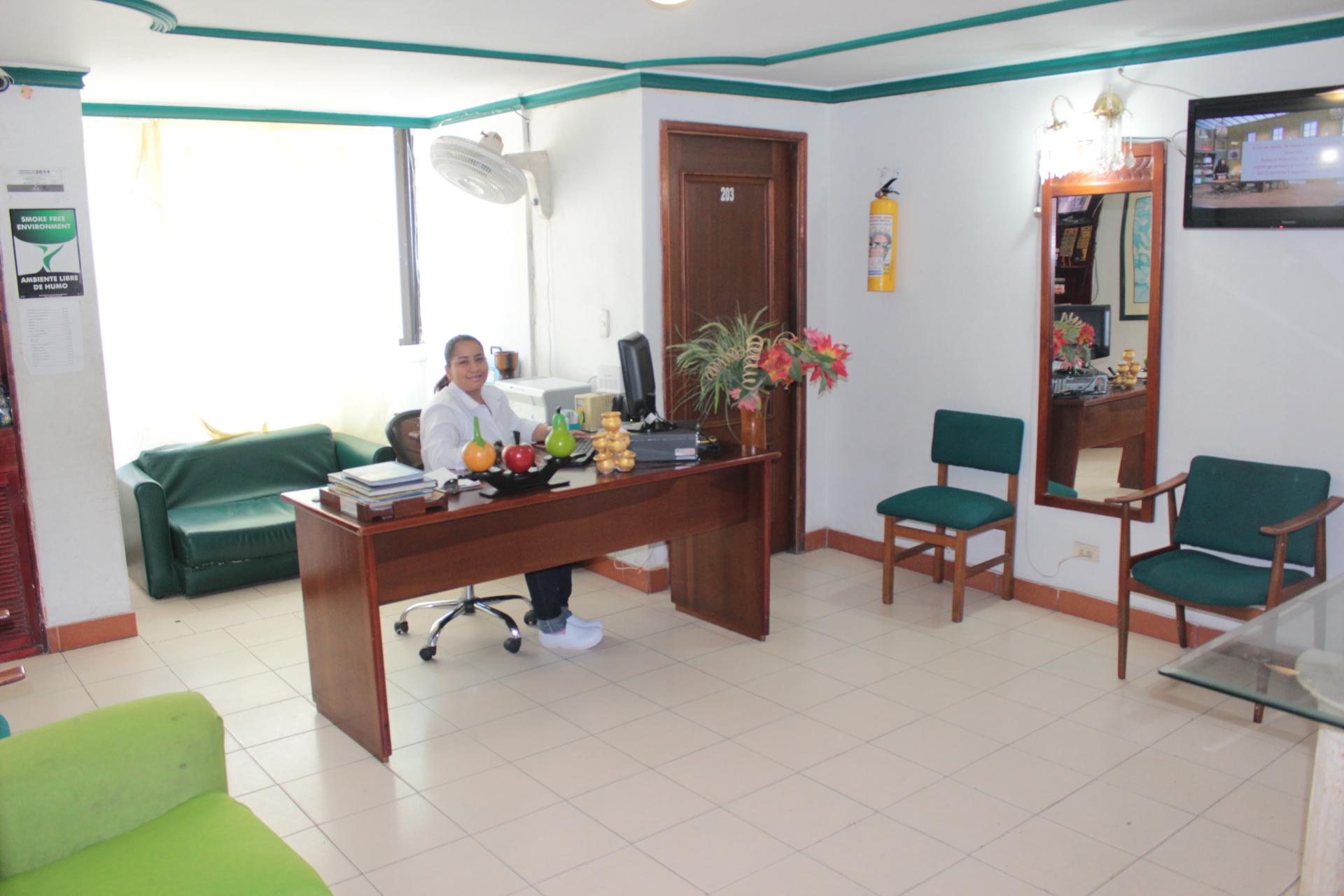 Vista Lobby Hospedaje La Ceiba