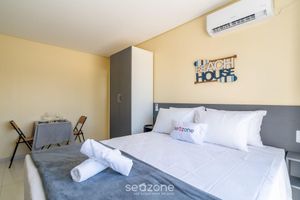 Alquiler Temporario - Studio w/ Balcony 10 m From the Beach Aar0303