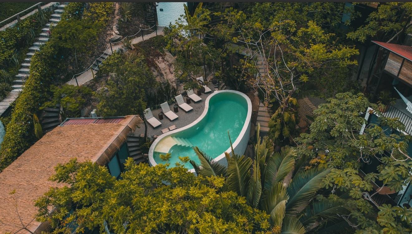 Vista Piscina Casa Selva Sayulita