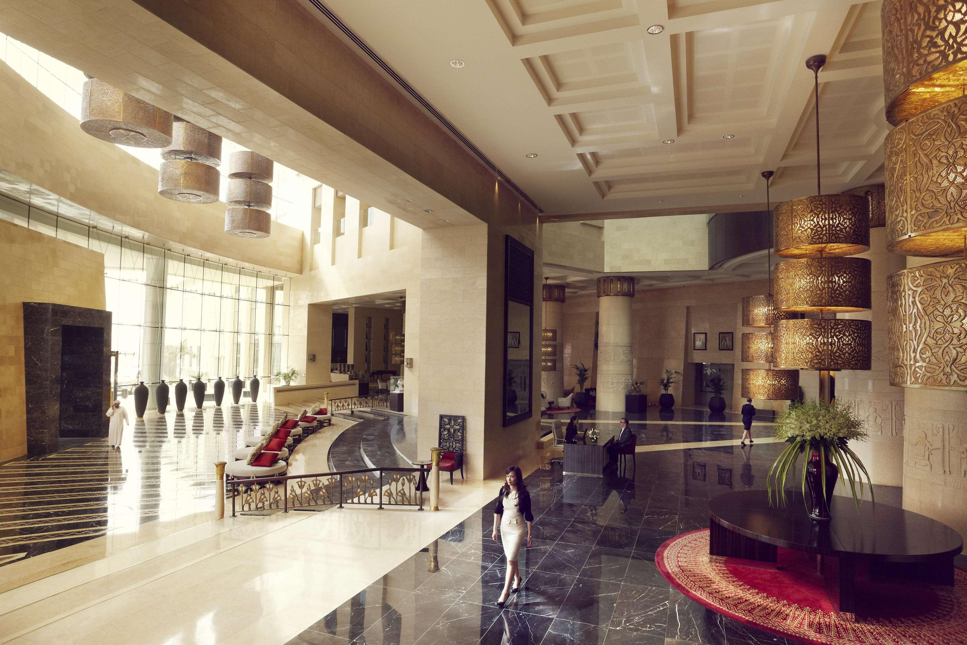 Vista do lobby Raffles Dubai