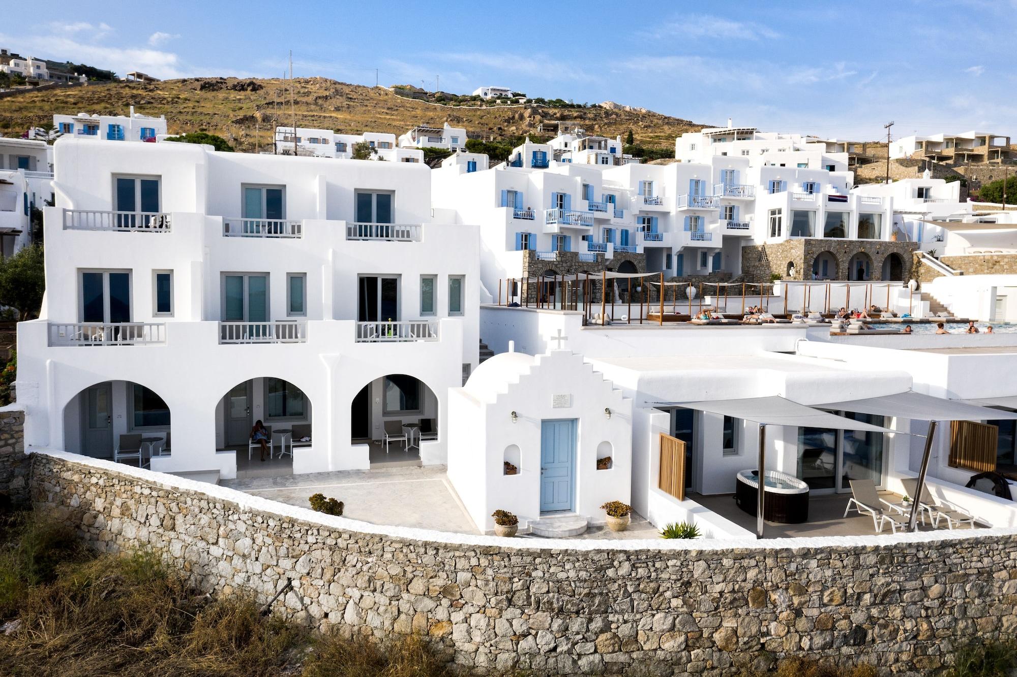 Vista Exterior Manoulas Beach Mykonos Resort