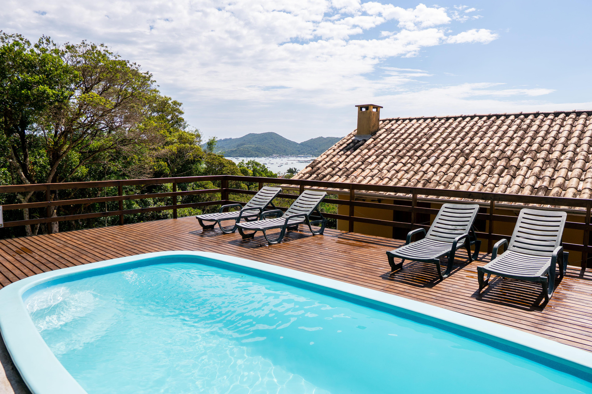 Vista Piscina Pousada Porto Belo