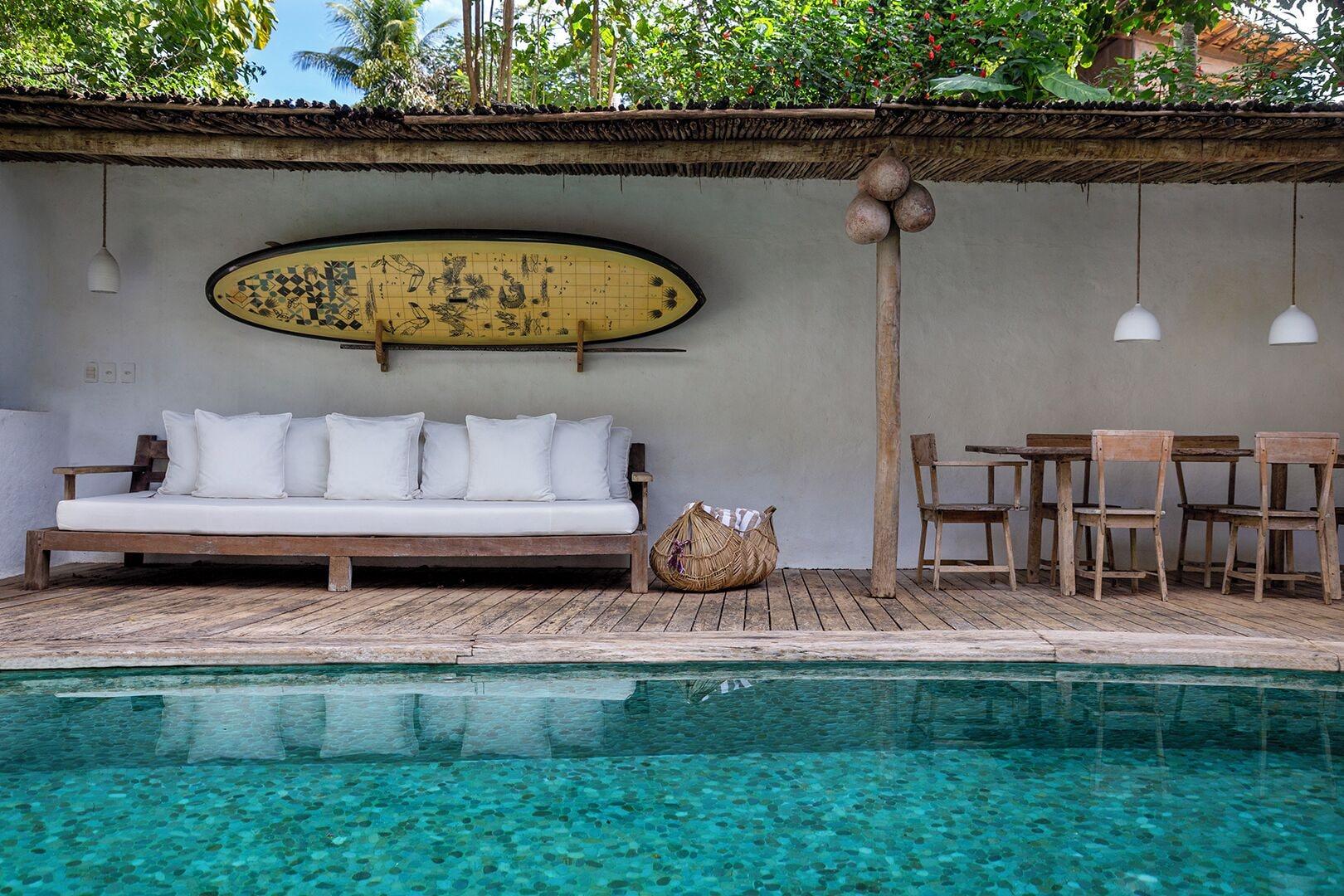 Vista Piscina Vila Santo Rei