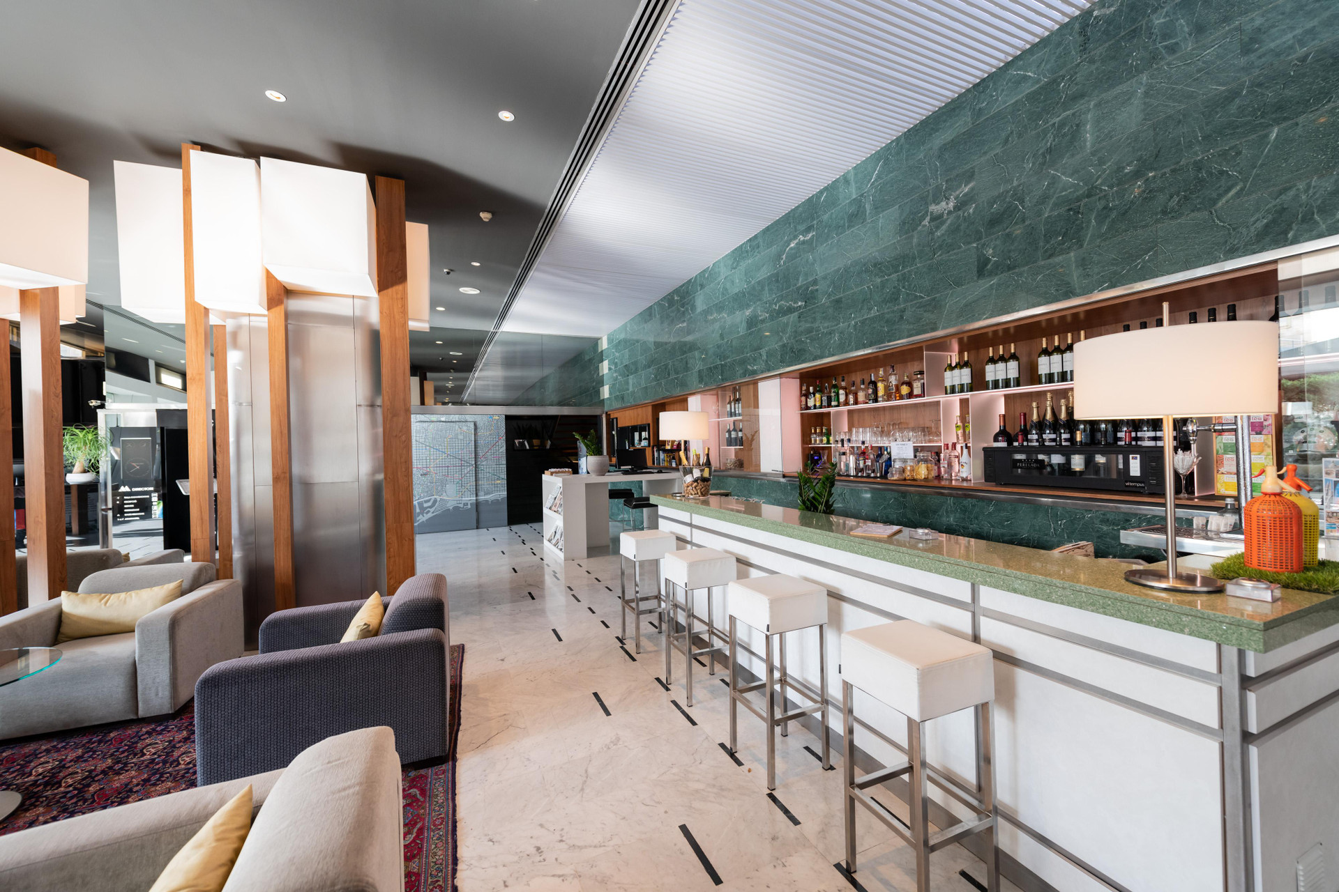 Vista Lobby Aparthotel Atenea Barcelona