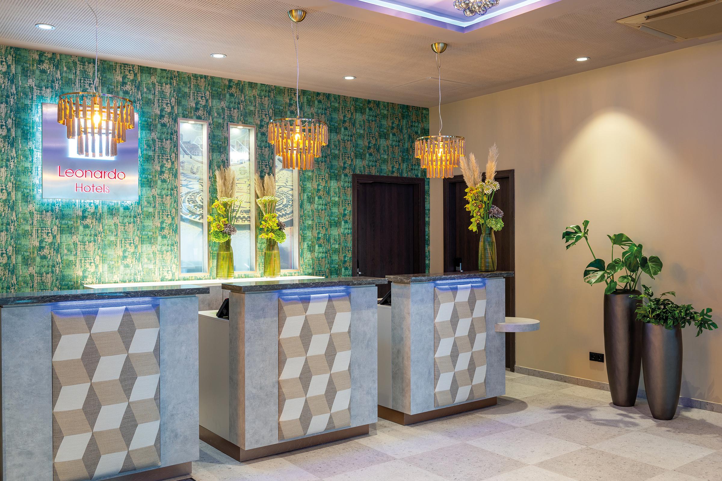 Vista Lobby Leonardo Hotel Augsburg