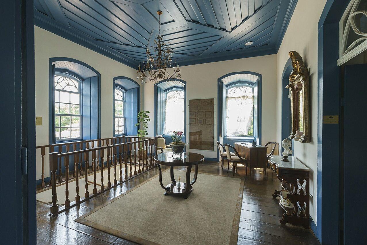 Vista Lobby Hotel Historico Fazenda Dona Carolina