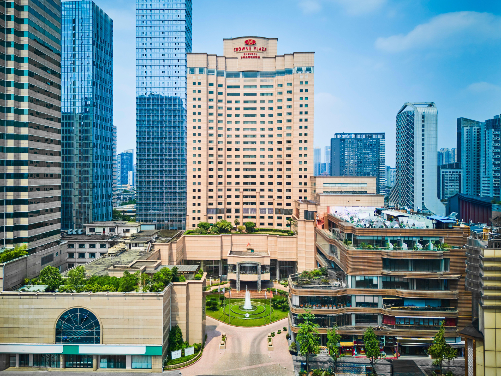 Vista Exterior Crowne Plaza Chengdu City Center by IHG