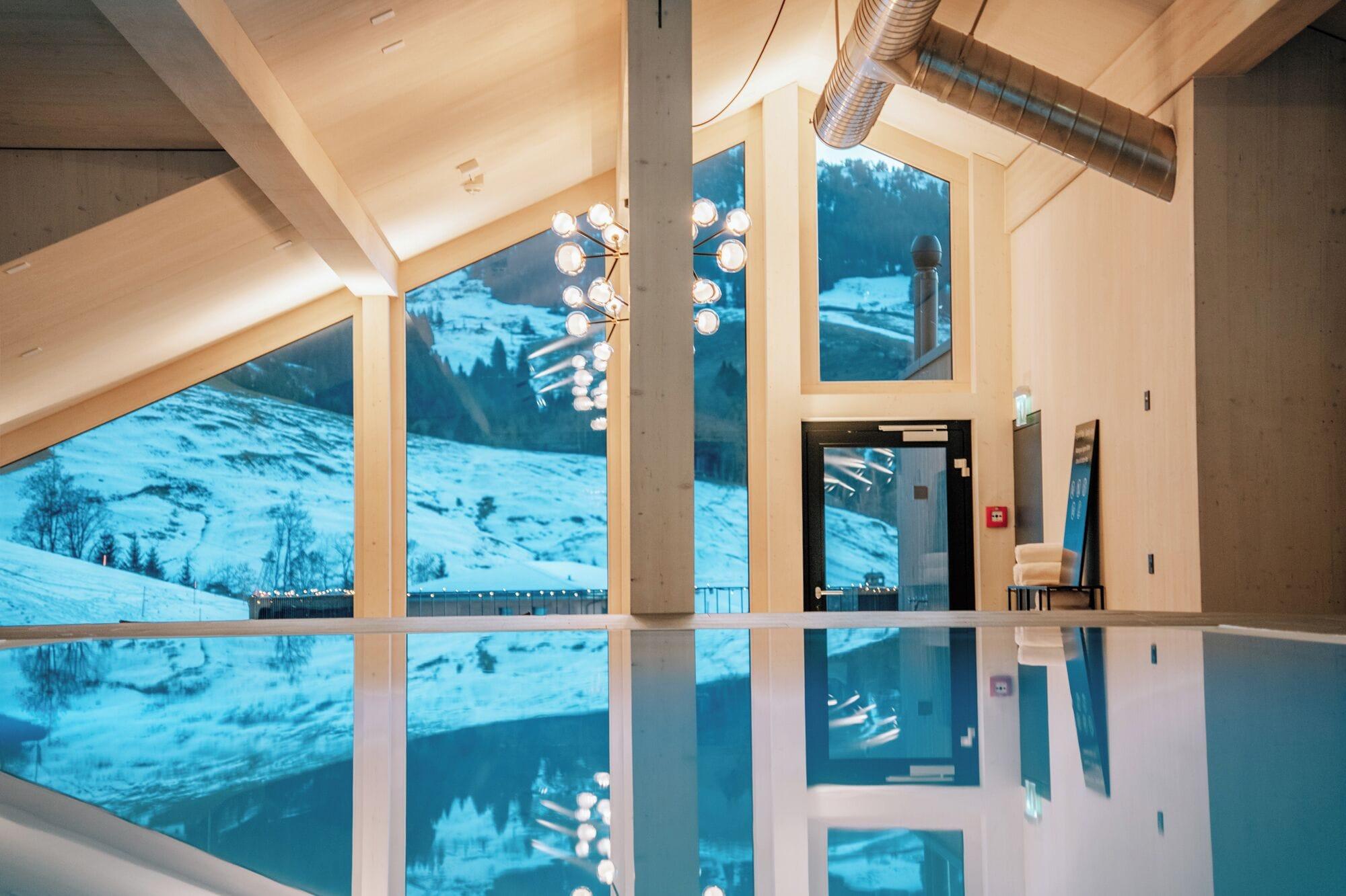 Vista Piscina Roggenstock Lodge