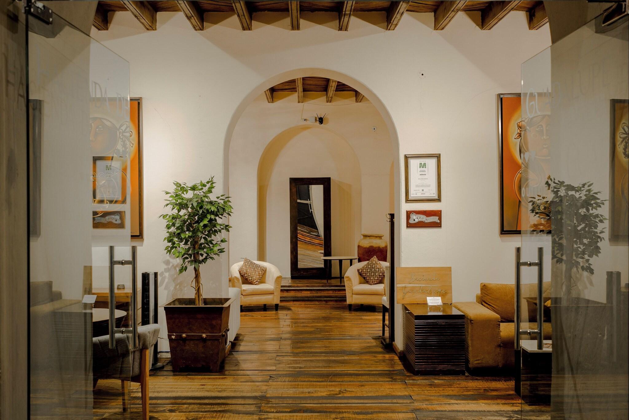 Vista Lobby Hotel Boutique Hacienda Guadalupe