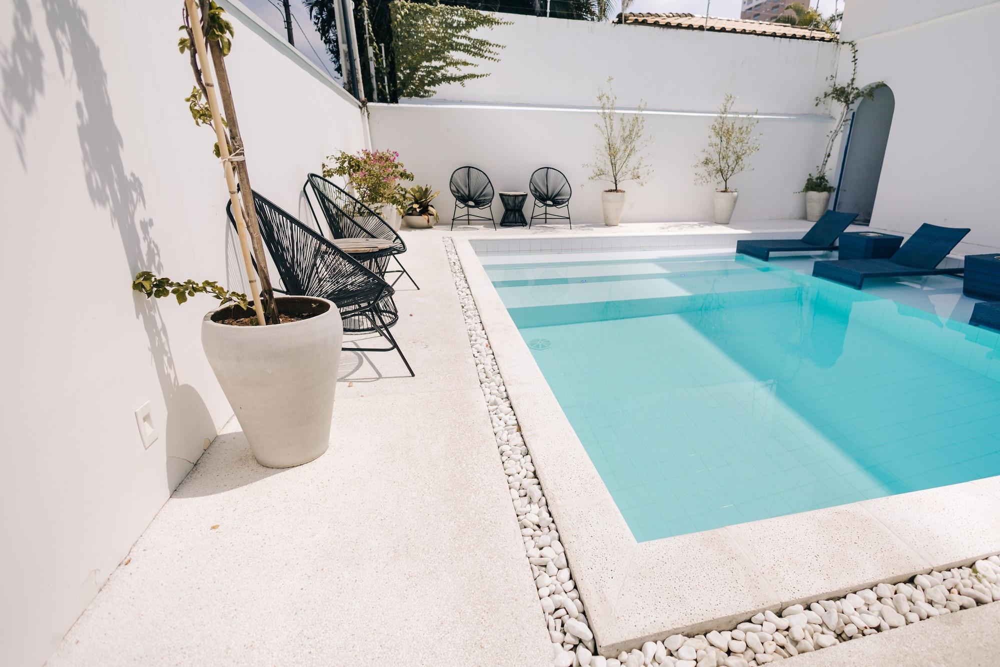 Vista Piscina Pousada Villa Santô