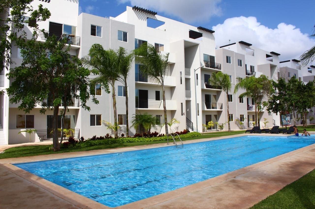 Vista Exterior Departamento en Cancun