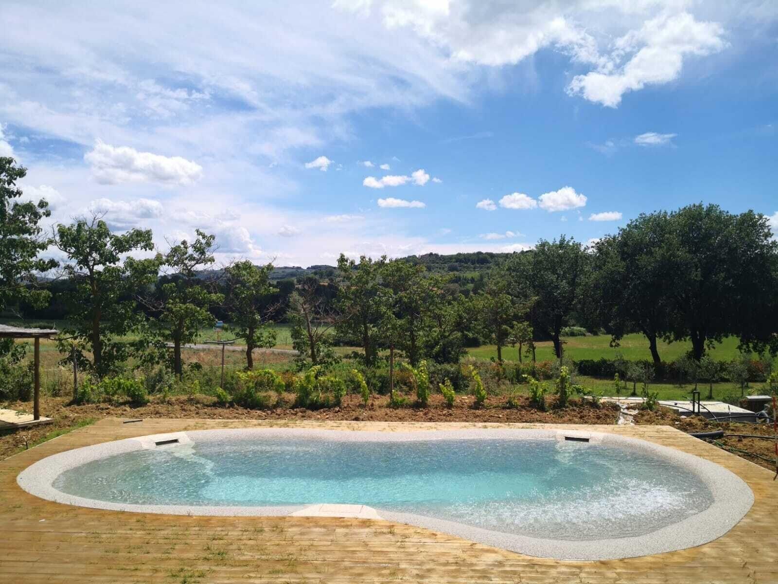 Vista Piscina Agriturismo Casanova