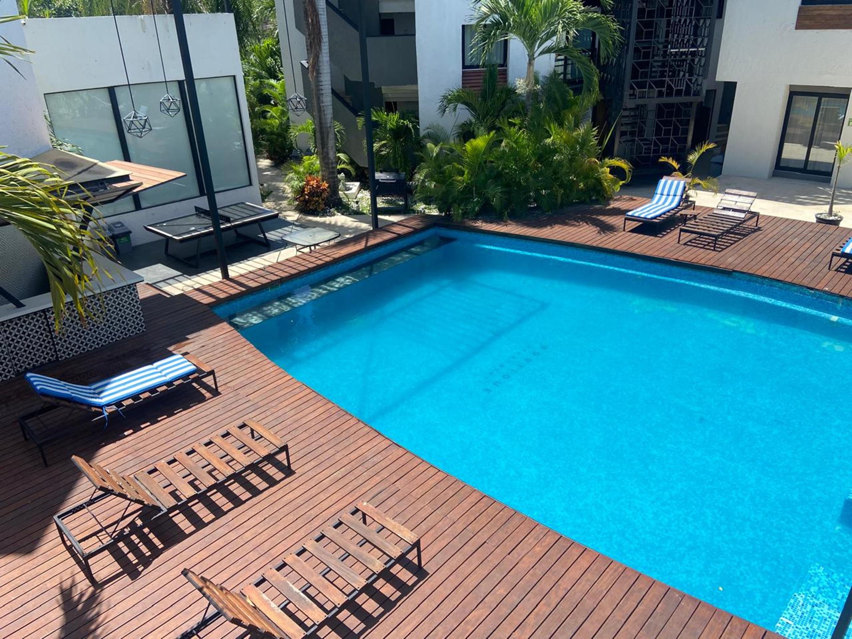 Vista Piscina Seven Boutique Apartments Cancún