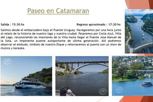 Actividad - Paseo en Catamaran por el Lago