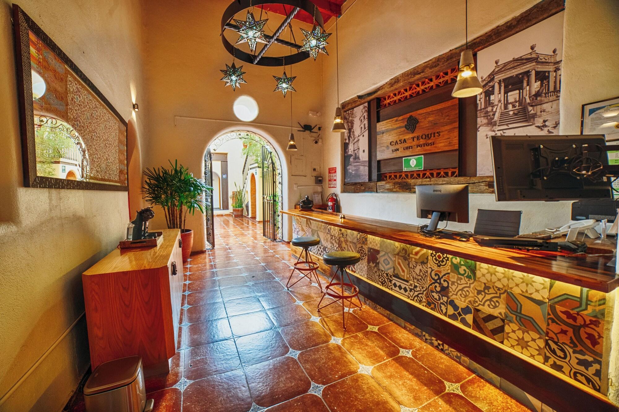 Vista Lobby Hotel Casa Tequis San Luis Potosi