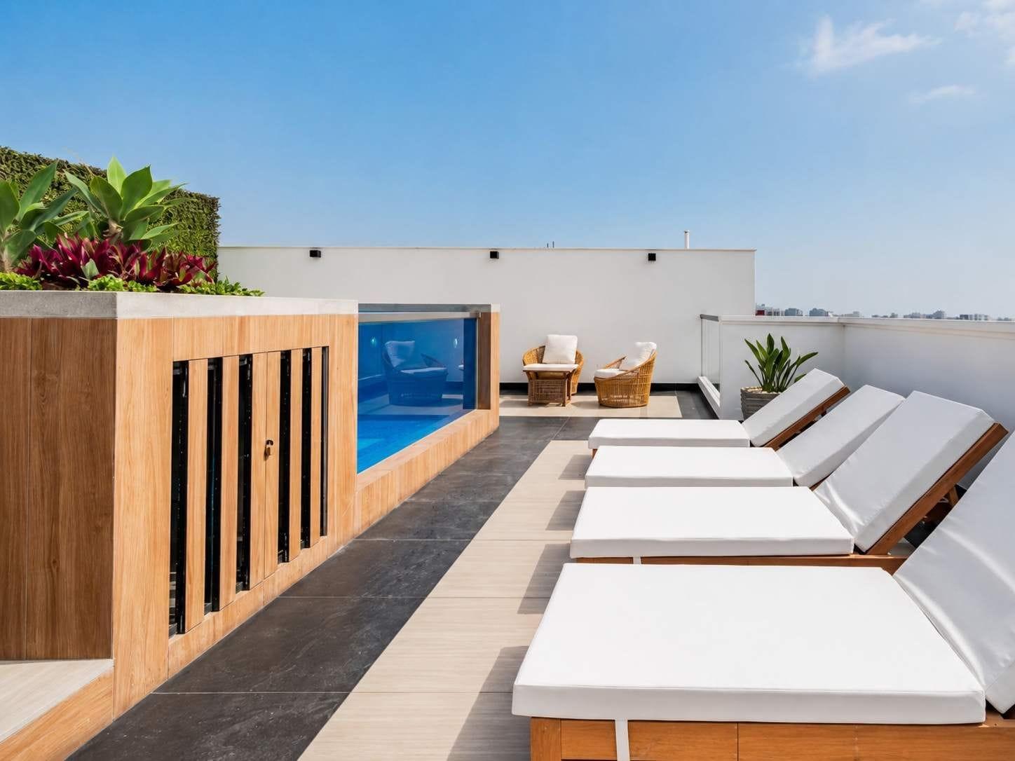 Vista Piscina Suite de Diseño con Piscina y Rooftop