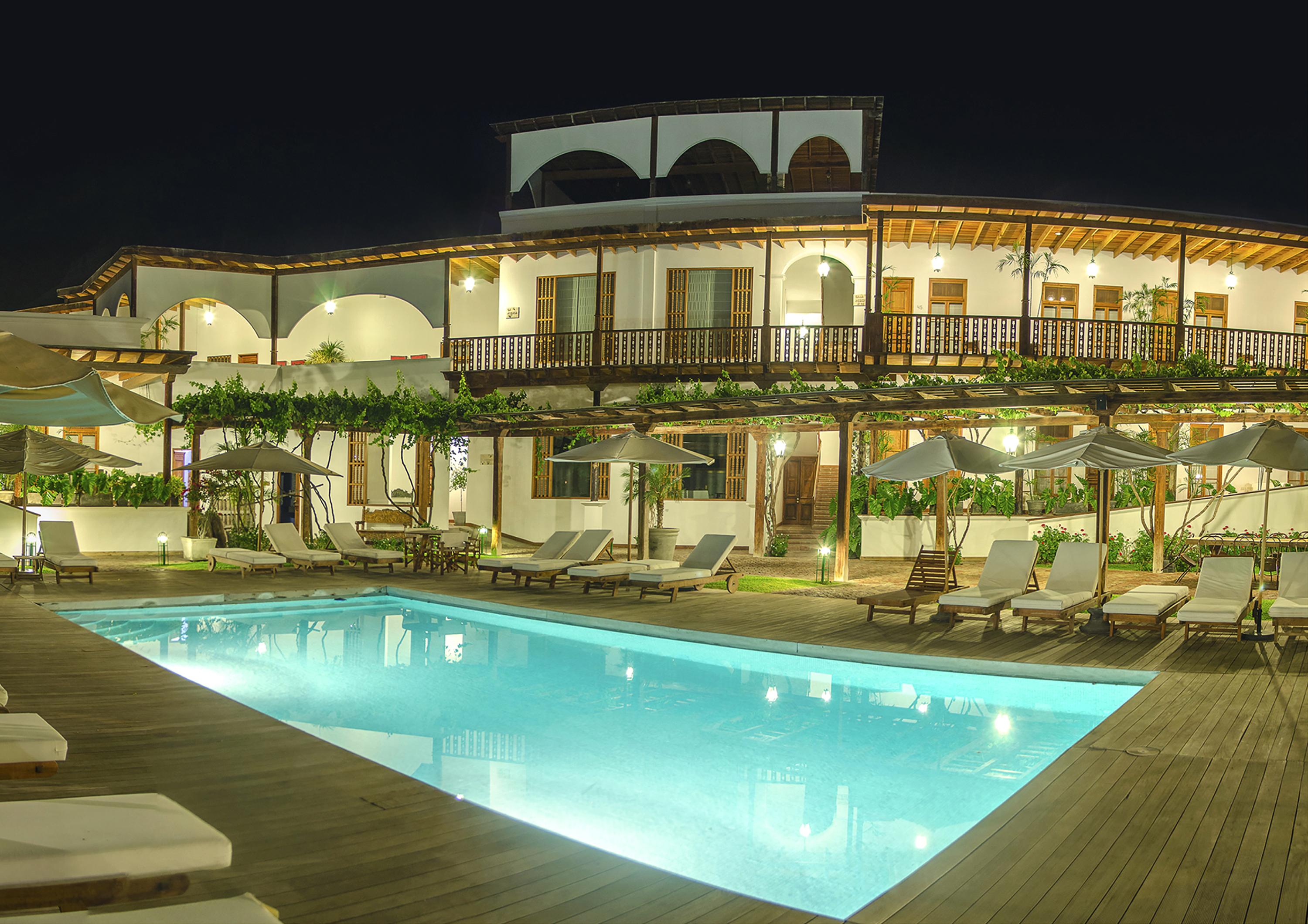 Vista Piscina Viñas Queirolo