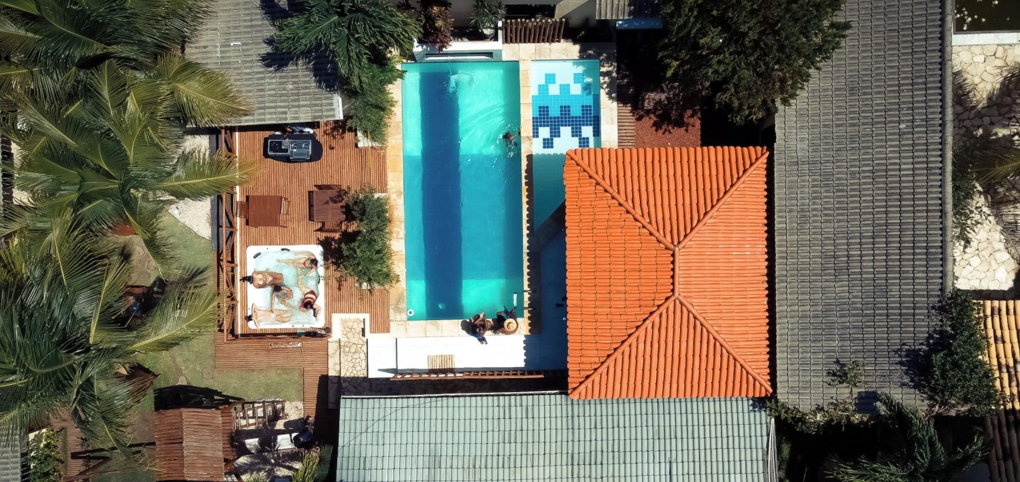 Vista Piscina Pousada Villas do Atlântico