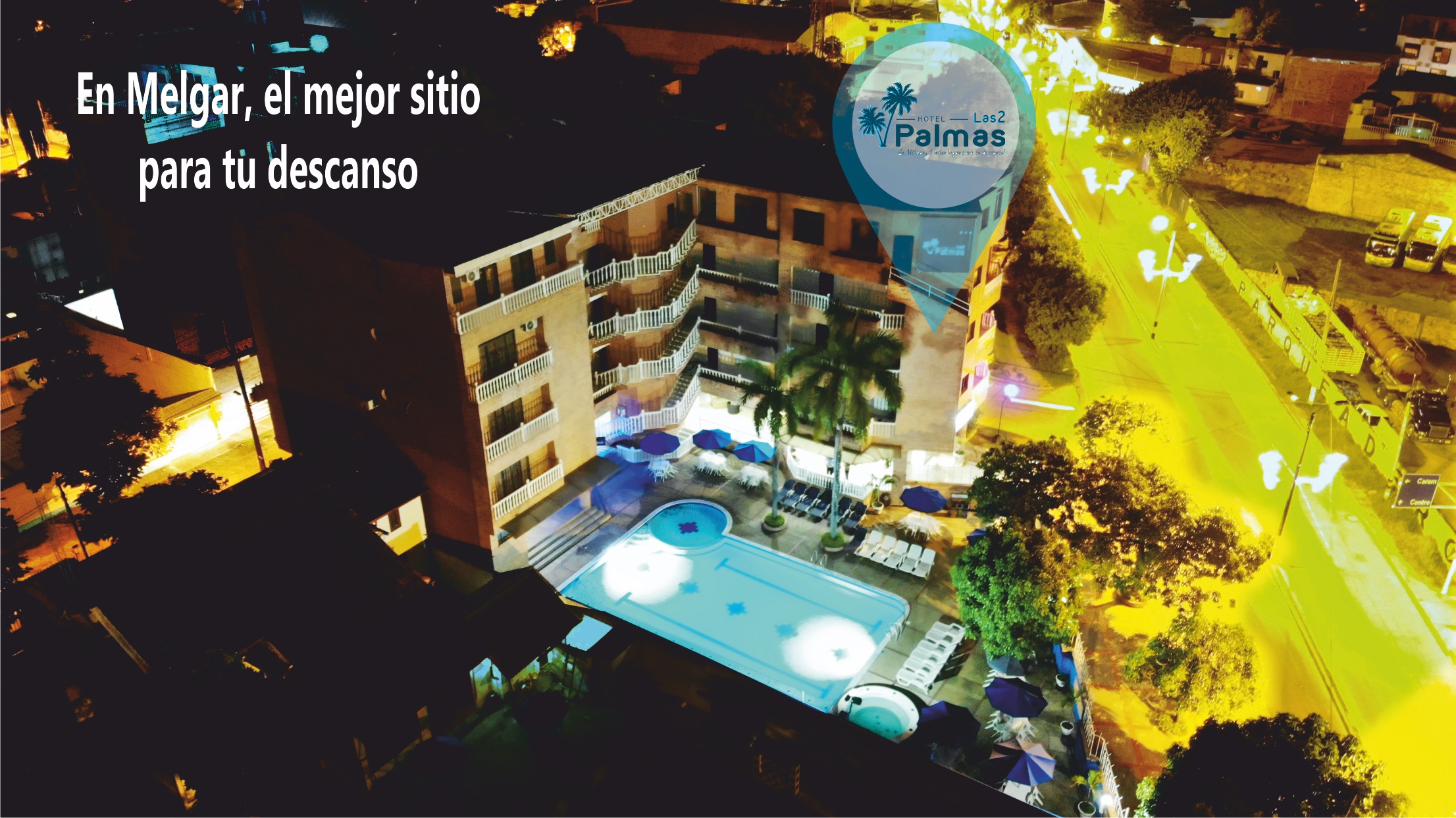 Vista Exterior Hotel Las 2 Palmas