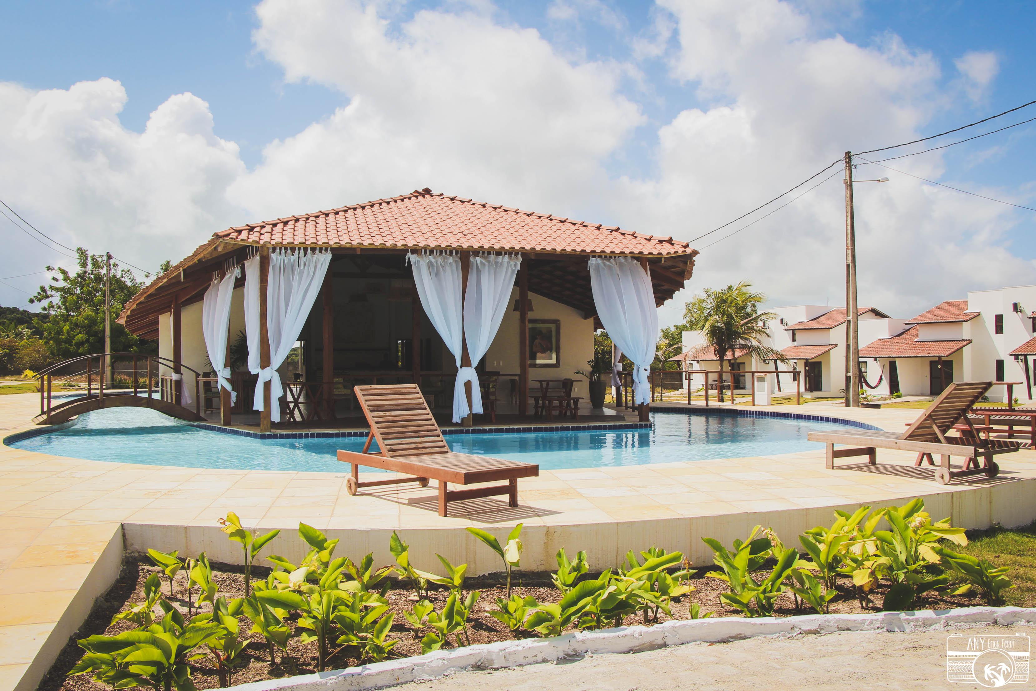 Vista da piscina Quinta do Rio - ePipa Hotéis