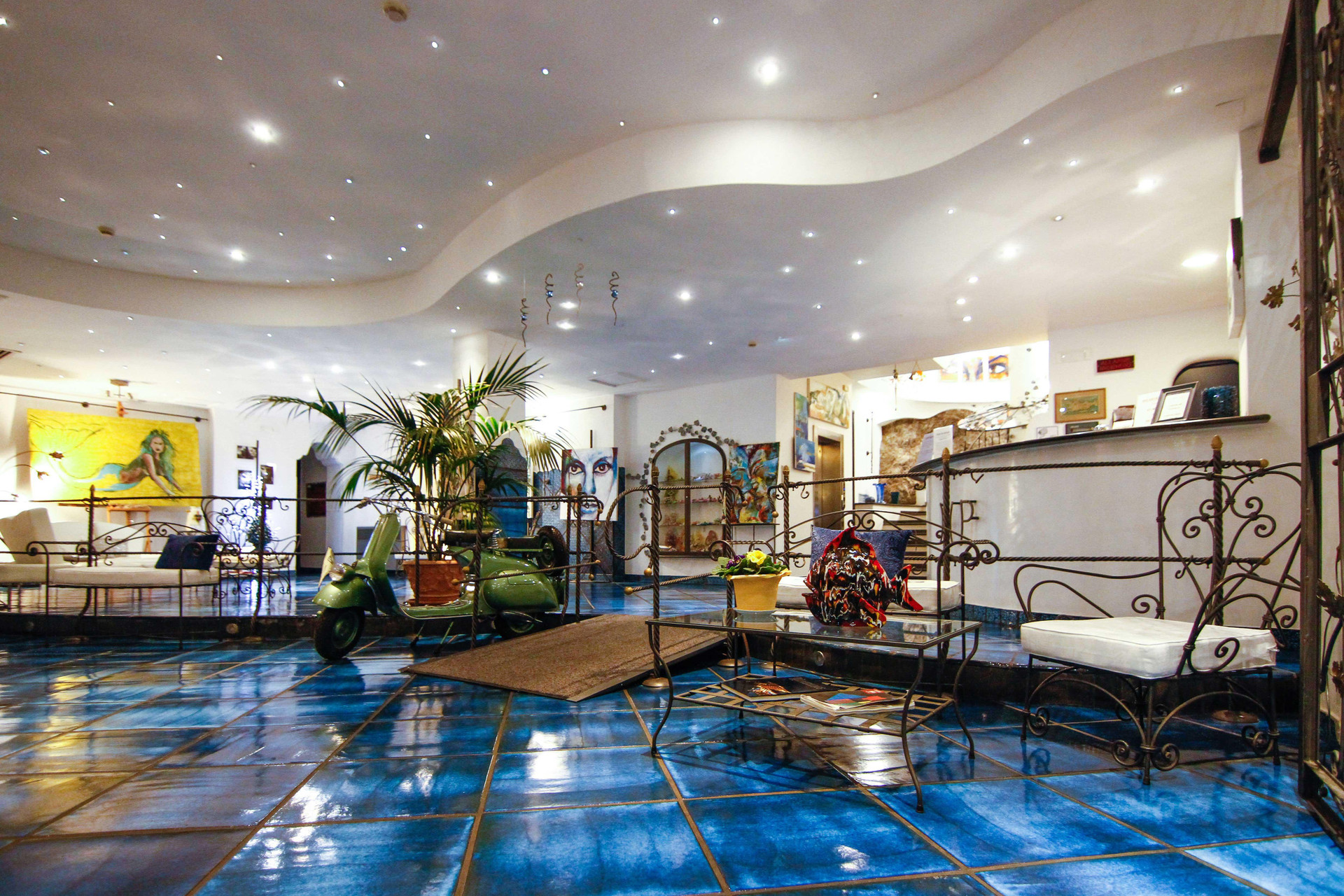 Vista Lobby Positano Art Hotel Pasitea