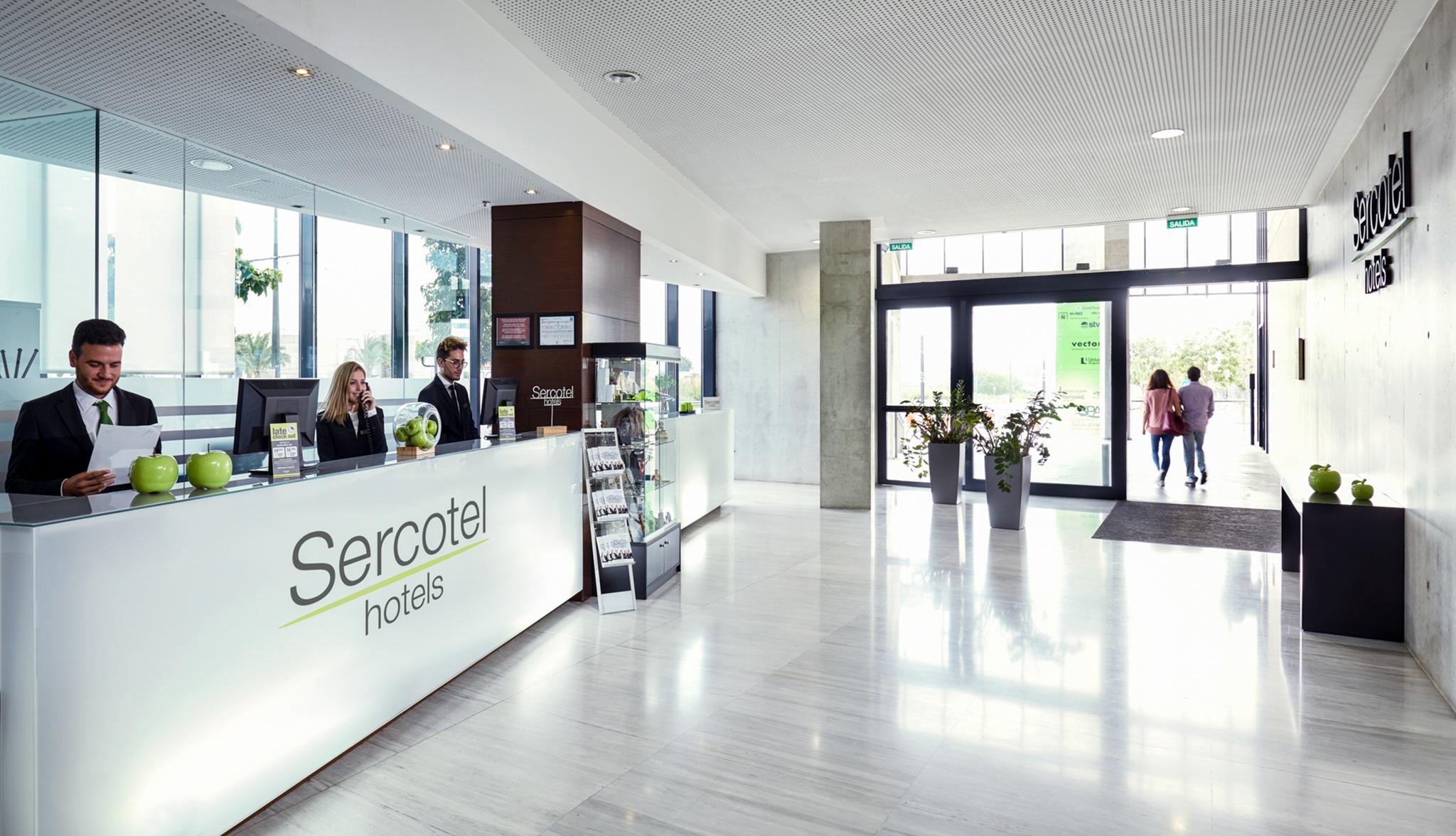 Vista Lobby Hotel Sercotel JC1 Murcia