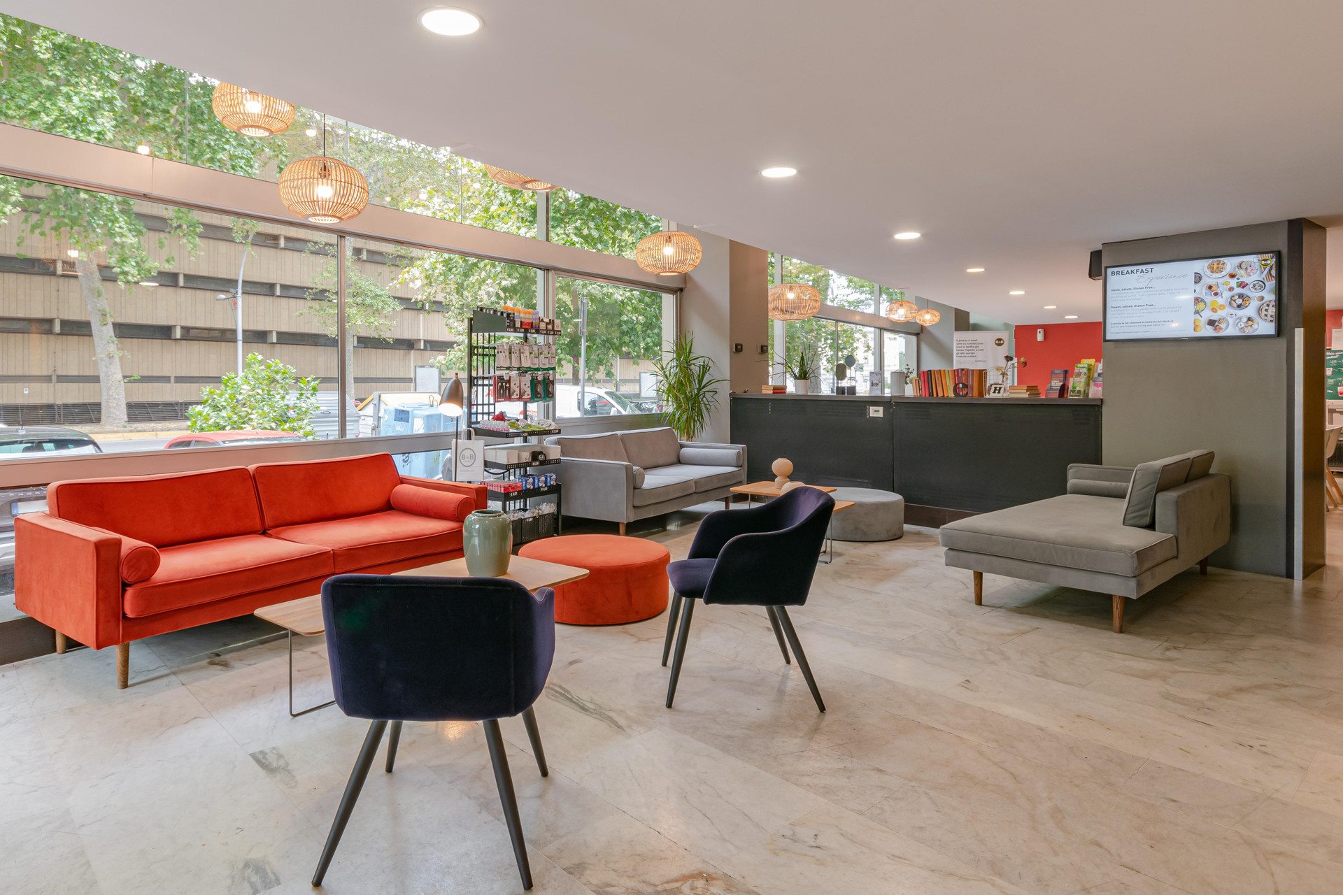 Vista Lobby B&B Hotel Firenze City Center