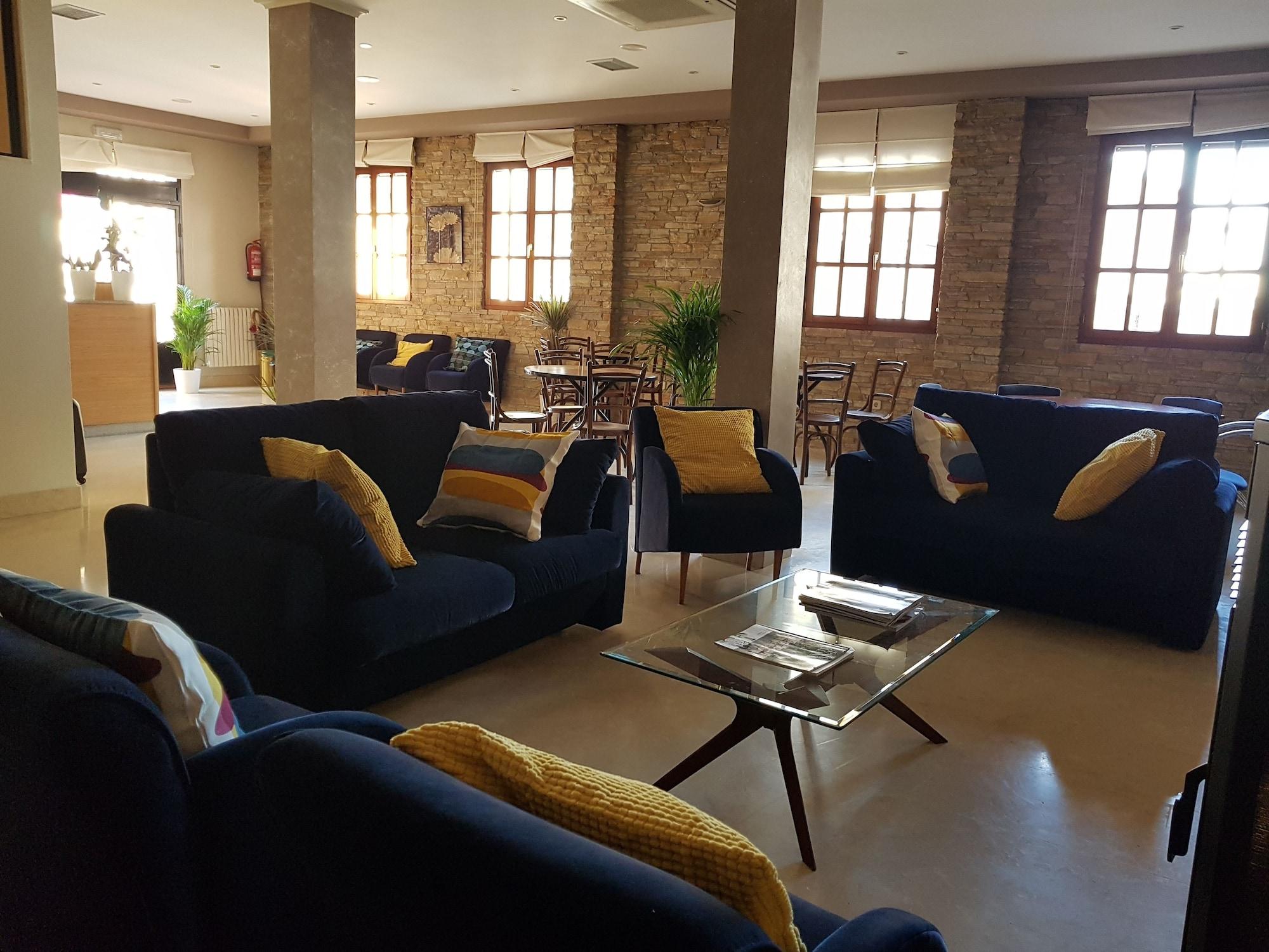 Vista Lobby Hostal Santa María