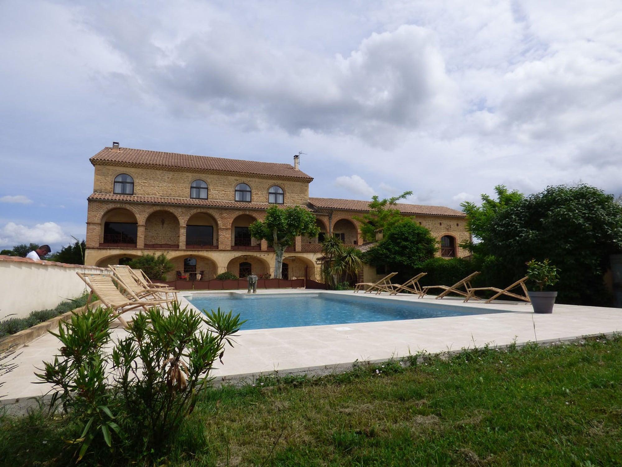 Vista Piscina Mas d'Asvin