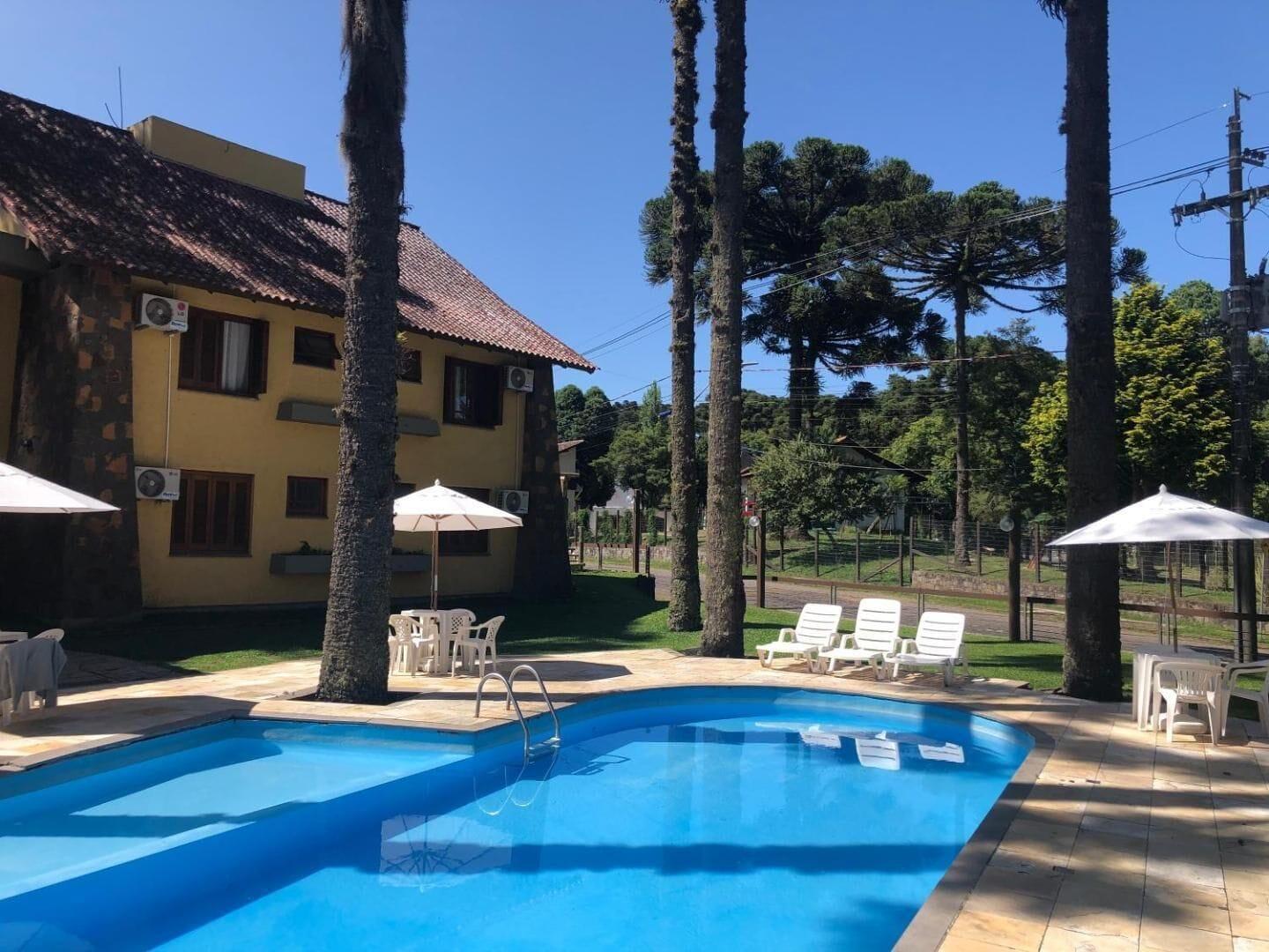 Vista Piscina Estalagem Vila Suzana