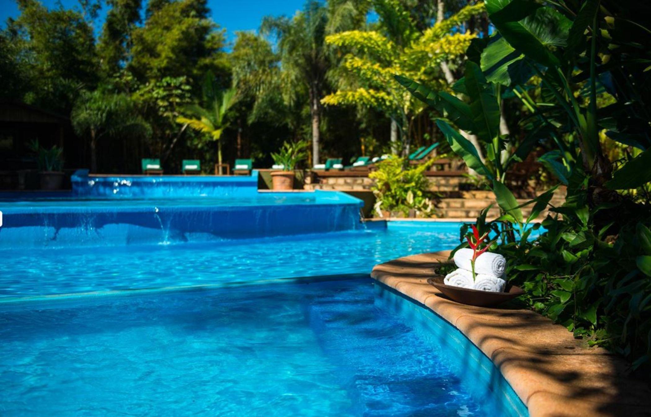 Vista Piscina La Aldea de la Selva Lodge
