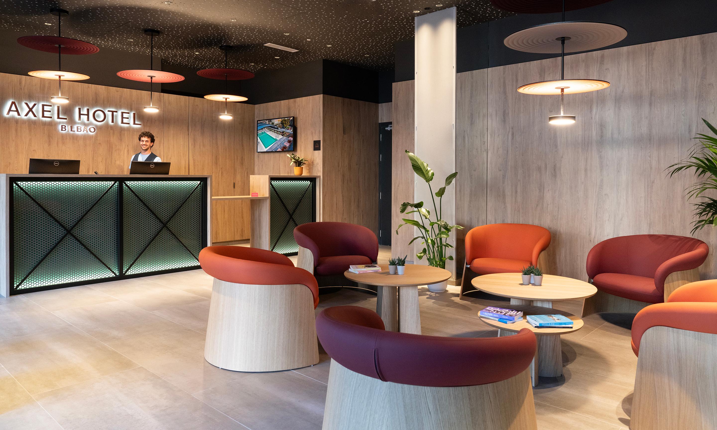 Vista Lobby Axel Hotel Bilbao – Adults Only