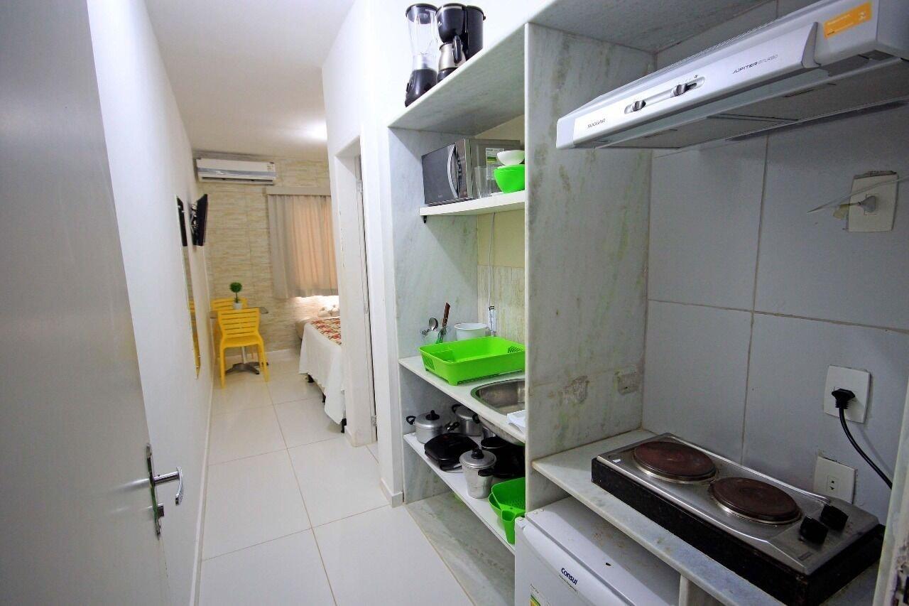 Equipamiento de Habitación Flat Vista e Frente Mar P. Dos Carneiros