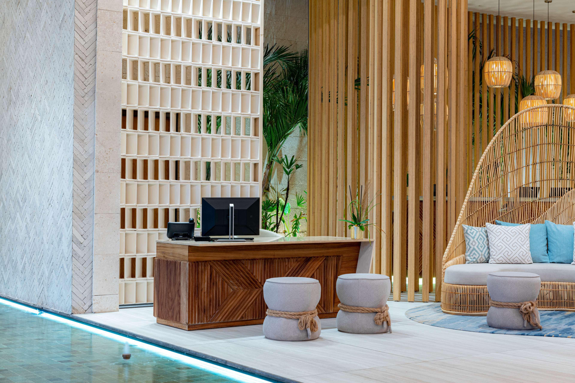 Vista do lobby Hilton Tulum Riviera Maya All Inclusive Resort