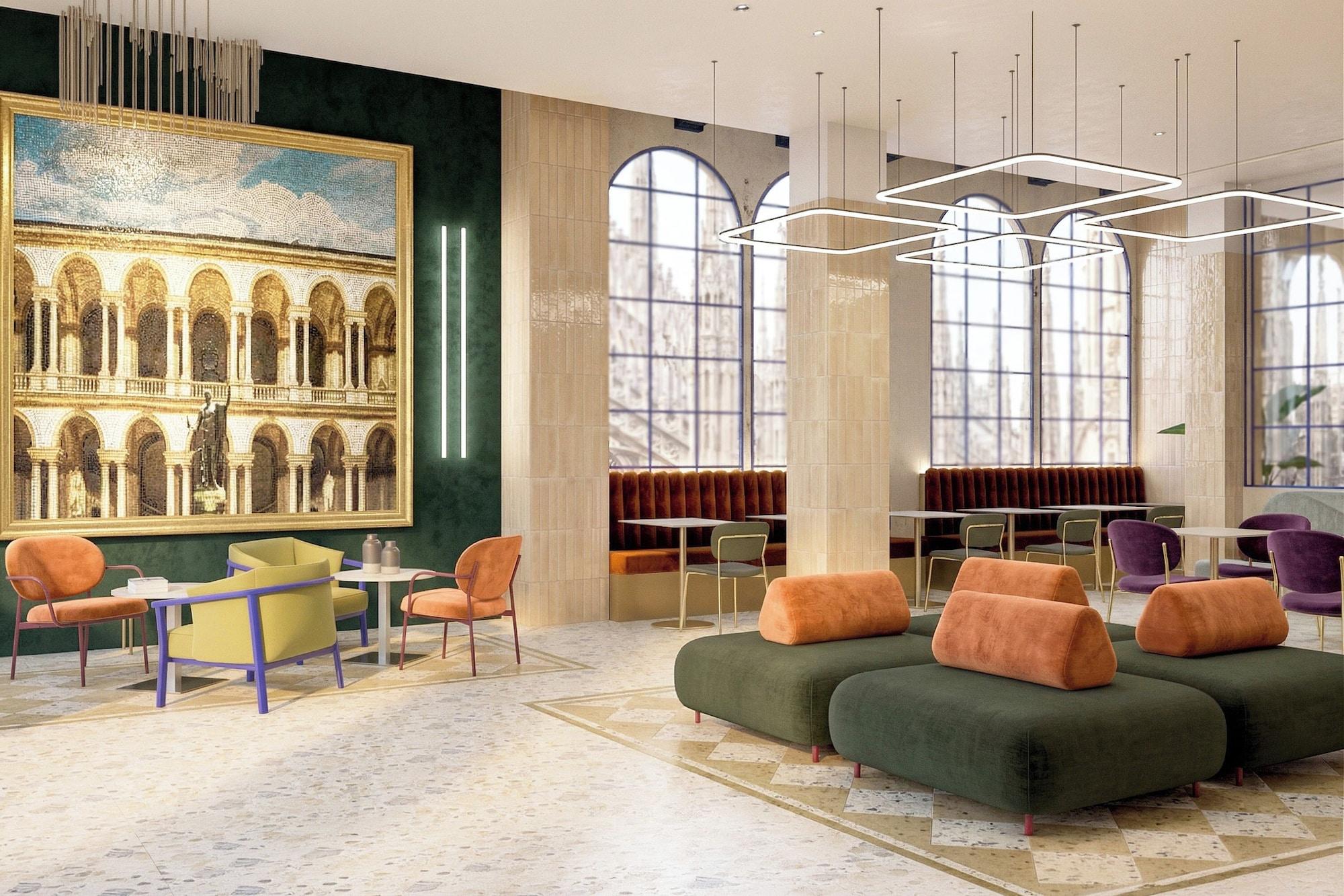 Vista Lobby B&B Hotel Milano Missori