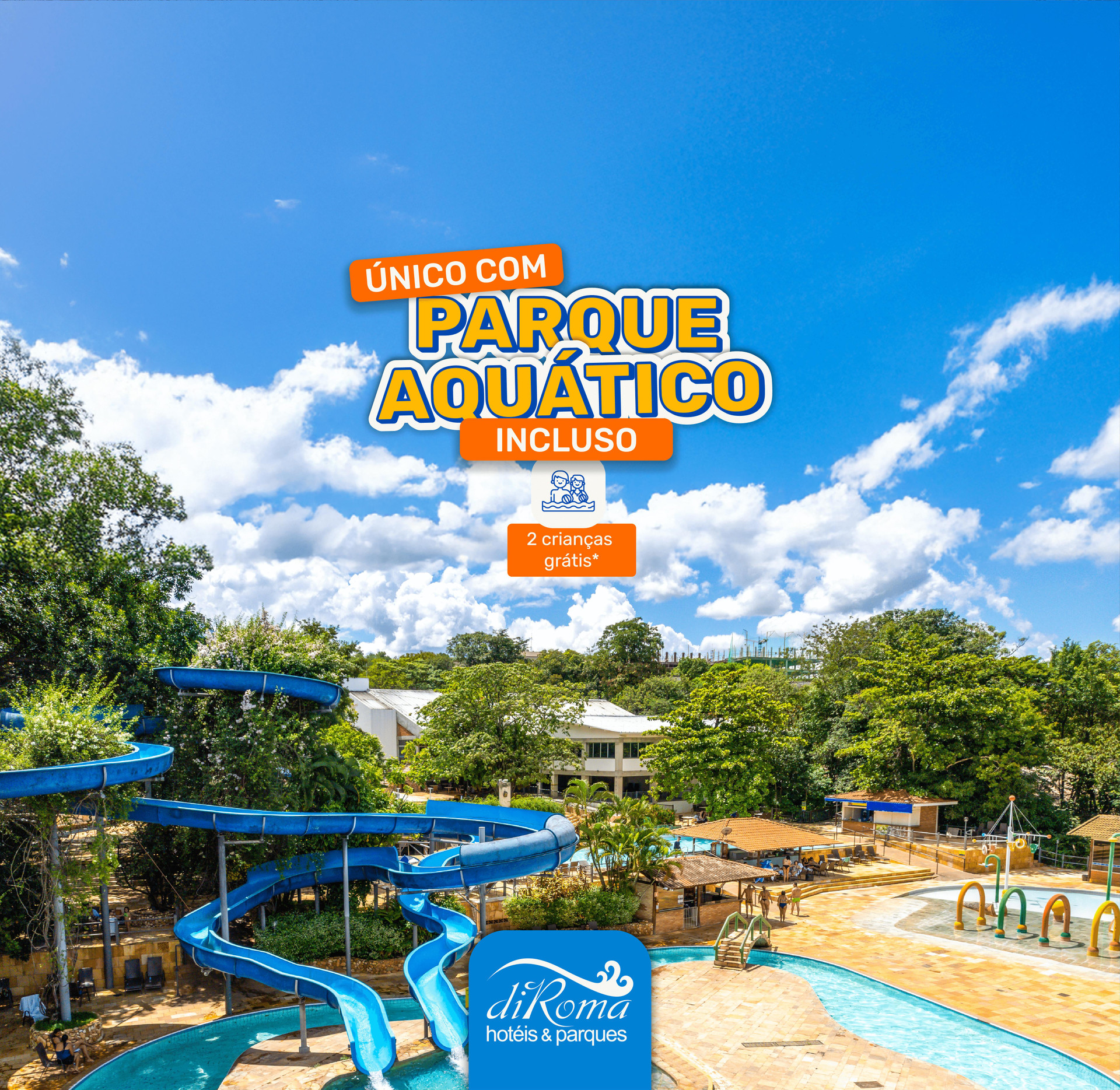 Vista Exterior DiRoma Thermas - Direto com o Grupo DiRoma - acesso ao Acqua Park com café da manhã